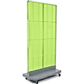 Pegboard Floor Display, 32"W x 60"H, GN, 1 Pc