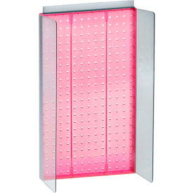 Pegboard Powerwing Display, 13.5"W x 22"H, Pink, 1 Pc