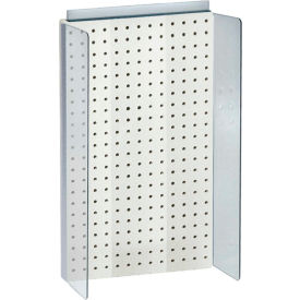 Pegboard Powerwing Display, 13.5"W x 22"H, WH, 1 Pc