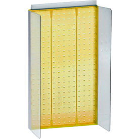 Pegboard Powerwing Display, 13.5"W x 22"H, Yellow, 1 Piece