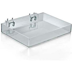 Open Tray, 9.5"W x 1.5"H x 7"D, CLR - Pkg Qty 2