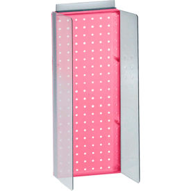 Pegboard Powerwing Display, 8"W x 20.625"H, Pink, 1 Pc