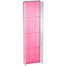 Global Approved, Pegboard Powerwing Display, 16.75"W x 60"H, Pink, 1 Pc