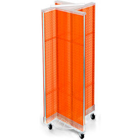 Pinwheel Pegboard Display with Wheel Base, 13.5"W x 44"H, RG, 1 Pc