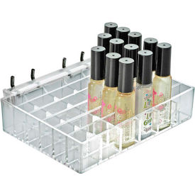 36 Compartment Cosmetic Tray , 7.125"W x 1.5"H x 5"D, CLR - Pkg Qty 2