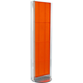 Pegboard Floor Stand with 5" C Channel Sliding, 16"W x 60"H, RG, 1 Pc