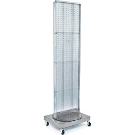 Pegboard Floor Stand, 16"W x 66"H, CLR, 1 Pc