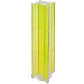 Pinwheel Pegboard Display W/RB, 13.5"W x 60"H, Yellow, 1 Pc