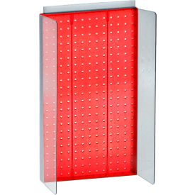 Pegboard Powerwing Display, 13.5"W x 22"H, Red, 1 Pc