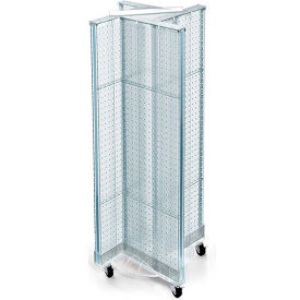 Pinwheel Pegboard Display W/Wheel Base, 13.5"W x 44"H, CLR, 1 Pc