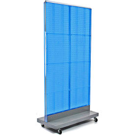 Pegboard Floor Display, 32"W x 60"H, BL, 1 Pc