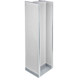 H-Shaped Pegboard Display, 16"W x 60"H, WH, 1 Pc