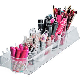 Global Approved 6 Cup Display , 15.75"W x 4"H x 2.5"D, CLR - Pkg Qty 2