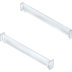 10 Compartment Spring-Loaded Pusher Track Kit, CLR, 1-Pack