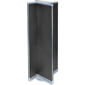 Pinwheel Pegboard Display, 16"W x 60"H, Black, 1 Piece