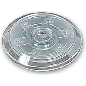 Flat Revolving Display Base, 0.75"H x 5"Dia, CLR - Pkg Qty 10