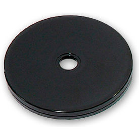 Flat Revolving Display Base, 0.5"H x 4"Dia, Color: Black - Package Quantity: 10