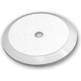 Flat Revolving Display Base, 0.75"H x 5"Dia, White - Package Quantity 10
