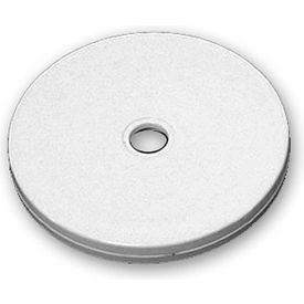 Flat Revolving Display Base, 0.5"H x 4"Dia, White - Package Quantity 10
