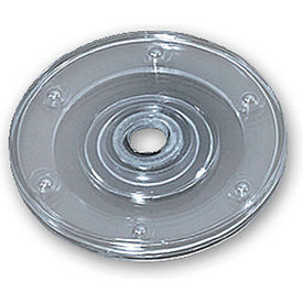 Flat Revolving Display Base, 0.5"H x 4"Dia, CLR - Pkg Qty 10