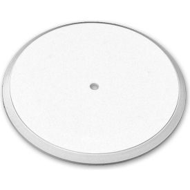 Flat Revolving Display Base, 0.75"H x 12"Dia, White - Package Quantity 10
