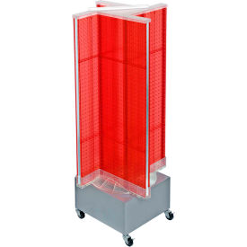 Pinwheel Pegboard Display, 13.5"W x 44"H, Red, 1 Pc