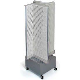 Pinwheel Pegboard Display, 13.5"W x 44"H, WH, 1 Pc