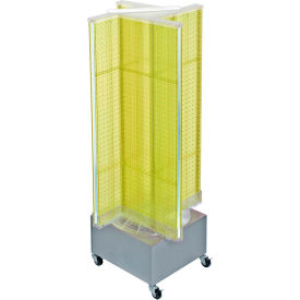 Pinwheel Pegboard Display, 13.5"W x 44"H, Yellow, 1 Piece