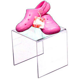 Acrylic Riser Display, 7.5"W x 7.5"H x 7.5"D, Clear - Package Quantity 4
