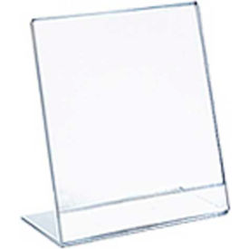 112739, Vert L Shaped Acrylic Sign Holder, 2.5"W x 3.5"H - Pkg Qty 10