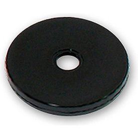 Flat Revolving Display Base, 0.5"H x 3"Dia, Black - Pack of 10
