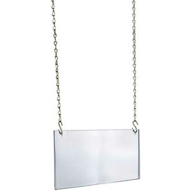 Horiz Hanging Poster Frame, 11"W x 8.5"H, CLR - Pkg Qty 4