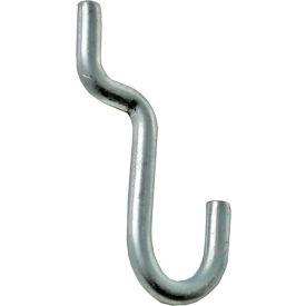 700022, J Hook For Slatwall & Pegboard, 1.0"D x 1.75"H, Metal - Pkg Qty 20