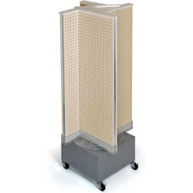 Pinwheel Pegboard Display, 13.5"W x 44"H, Almond, 1 Pc