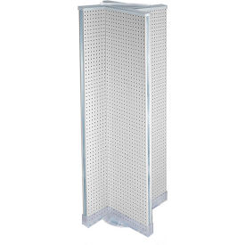 Pinwheel Pegboard Display, 16"W x 60"H, WH, 1 Pc