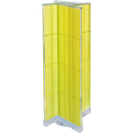 Pinwheel Pegboard Display, 16"W x 60"H, Yellow, 1 Pc