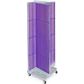 Pinwheel Pegboard Display W/Wheel RB, 16"W x 60"H, PL, 1 Pc