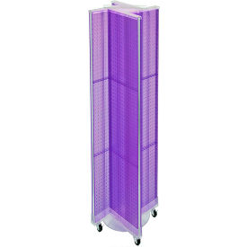 Pinwheel Pegboard Display with Wheel Base, 13.5"W x 60"H, PL, 1 Pc