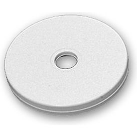 Flat Revolving Display Base, 0.5"H x 3"Dia, White - Pack of 10