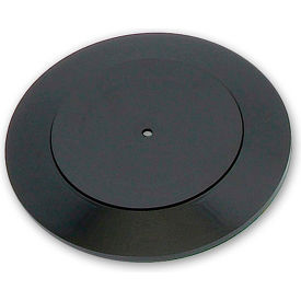 Flat Revolving Display Base, 0.75"H x 9"Dia, Black - Pack of 10