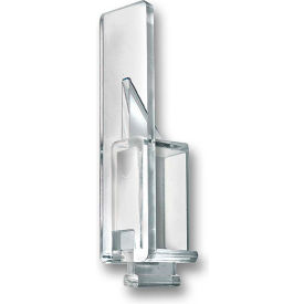 Spring Pusher, 0.75"W x 2.25"H, Clear - Package Quantity 50