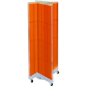 Pinwheel Pegboard Display with Wheels, 16"W x 60"H, RG, 1 Pc