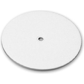 Flat Revolving Display Base, 0.5"H x 9"Dia, White - Pack of 10