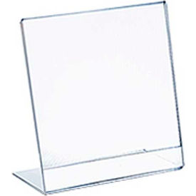 Vert L Shaped Acrylic Sign Holder, 3.5"W x 4.5"H - Pkg Qty 10