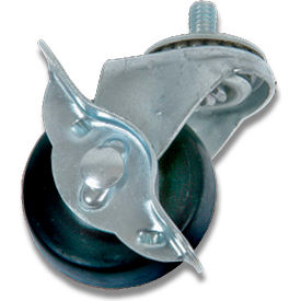 Locking Caster, 2"H, Chrome - Pkg Qty 4