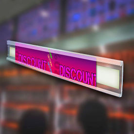 600053, C-Channel, 1.25"H x 72"L, CLR - Pkg Qty 10