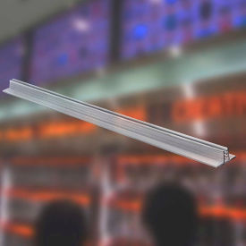 T-Strip Sign Holder with Grips, 1"W x 0.75"H, Clear - Pack of 5