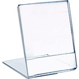 Vert L Shaped Acrylic Sign Holder, 3.5"W x 5.5"H - Pkg Qty 10