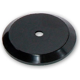 Flat Revolving Display Base, 0.75"H x 5"Dia, Black - Pack of 10