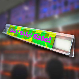 Flip Up C-Channel, 1.25"H x 72"L, CLR - Pkg Qty 5